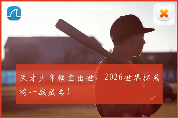 天才少年横空出世，2026世界杯或将一战成名！